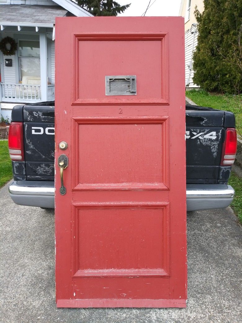 Antique Front Door Probably From The 1930s Or 1940s