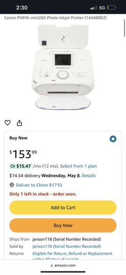 Canon Pixma Mini 260 Printer