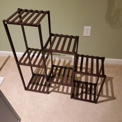 Brown Wooden Plant Stand 3ft Tall