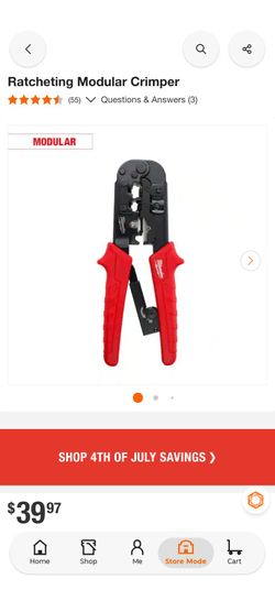 Milwaukee
Ratcheting Modular Crimper