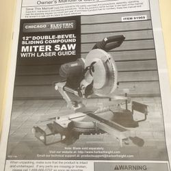 Miter Saw With Laser Guide