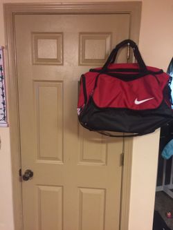 Large red /black Nike bag