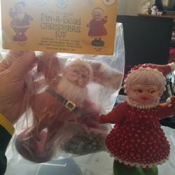 NWT Pin A Bead Santa Claus(PRICE REDUCED)