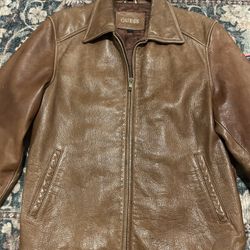 VINTAGE GUESS LEATHER JACKET 