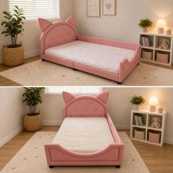 Kids Twin Size Bed W/Mattress