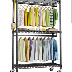 Clothing Rack Storage Shelf 