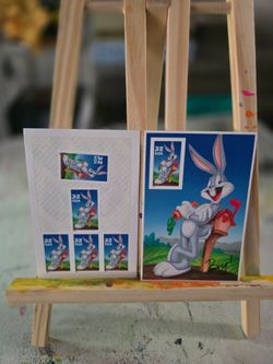 Bags Buney  Looney Tunes Usps Stamp Art