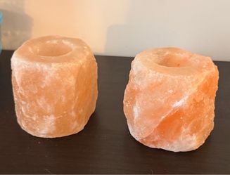 Himalayan Salt Votive Candle Holders Set of 2