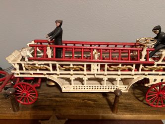 Antique cast iron firetruck