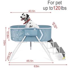 Elevated Dog Bath Tub