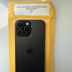 iPhone 15 Pro Max Black 256GB Unlocked