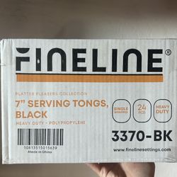 Box Of Plastic Serving Tongs 