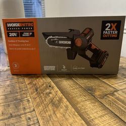 WORX Nitro Power Share 20-volt 5-in Battery 2 Ah Chainsaw Battery Included Charger Included