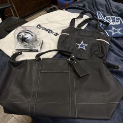 Dallas Cowboys Riddell Sean Lee Signed Helmet Fan Pack Duffle