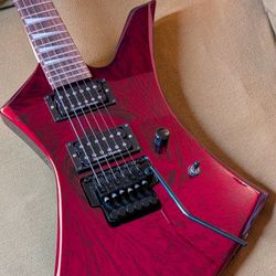 Jackson KE3 Kelly Guitar - Crimson Swirl Finish - Mid 2000s Model