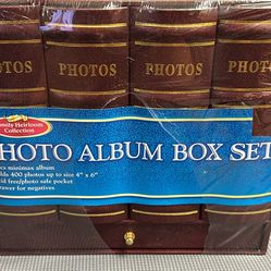 Photo Album Box Set Brown 