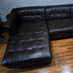 Leather Sectional Sofa - L Shape