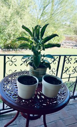 Ceramic and glazed pottery pots