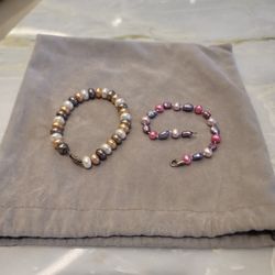 2 Pearl Bracelets