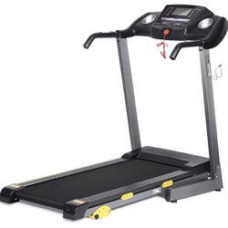MaxKare Treadmill Folding Treadmill with 17 In. Wide Running Machine with Incline Quiet 1.5 HP Power 12 Preset Program Max Speed 7.5MPH