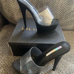 Liliana black mafia-6 heels size 7.5
