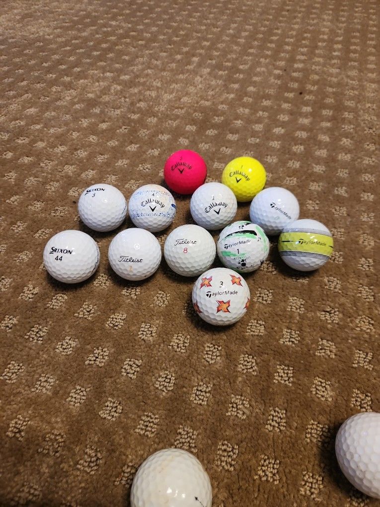 Reclaimed Golf Balls, $1.50 (or less) each; $18 / Dozen