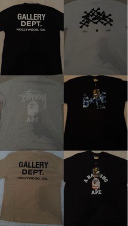 Amiri gallery dept, bape,stizzy, chrome heart, cough syrup