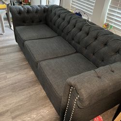 Sofa : Stylish 3 Seater, Sturdy, Firm Cushion,