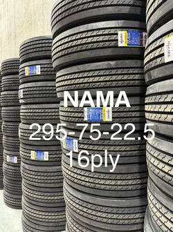 295/75R22.5 Nama 16Ply tires available for sale 295-75-22.5