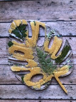 Monstera Leaf Tray, plant tray or wall art