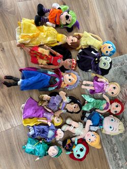 Various Disney plush characters