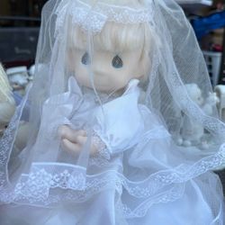 Precious Moments Jessie Blond Bride Doll Wedding Gir