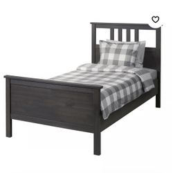 Ikea Gray Hemnes Bed frame Twin Size