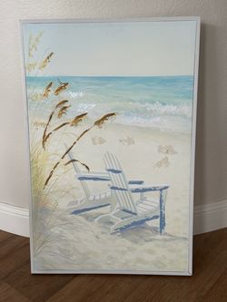 Coastal beach wall art