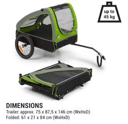 Klarfit Husky Bicycle Dog Trailer