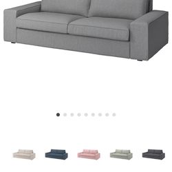 IKEA Kivik Couch with Ottoman Grey