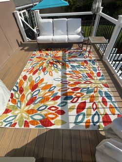 Outdoor Area Rug (7’9” x about 10’)