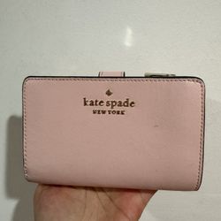 Pink kate spade Lena Medium Bifold Wallet