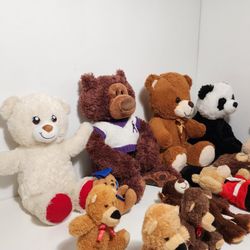 Valentine's Day Soft & Cuddly Teddy Bears Lot
