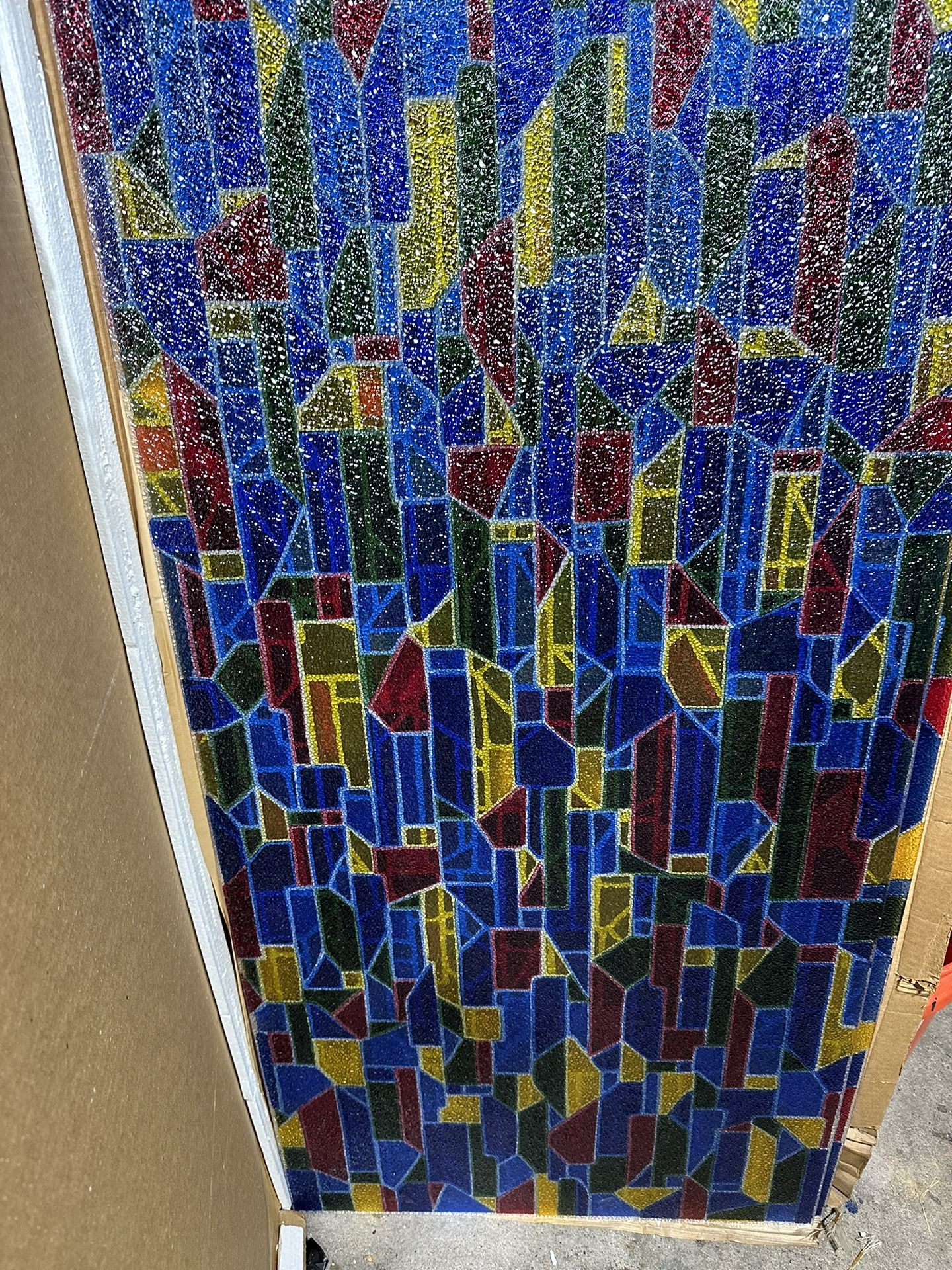 Plastic Drop Ceiling Tile Stained Glass Effect