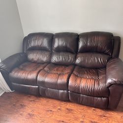 REAL Leather Couches 