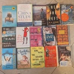 Books Soft  Cover 15 In All   When She Left - Last Song - The Girl From The Train $20 For All