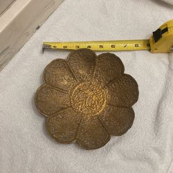 Floral Tin Decorative Bowl