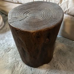 Metal Tree Log Side Table