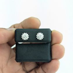 14kt Real Gold Lab Grown Diamond Certified Stud Earring 