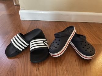 Kids Crocs and Flip Flops, size 13
