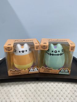 Set of 2 Pusheen Candy Corn & Zombie 4" Vinyl Figures Halloween 2026 Collectible