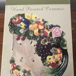 Hand Painted Ceramic Fruit Plate 