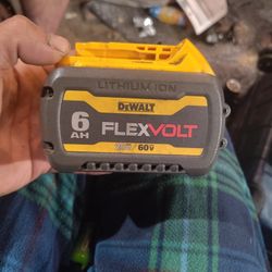 ($95.00) DeWalt: 6.0 ah Flex Volt Lithium Ion 20 volt