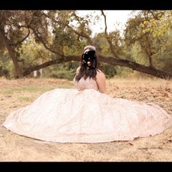 Beautiful Rose Gold Quince/sweet16 Dress 